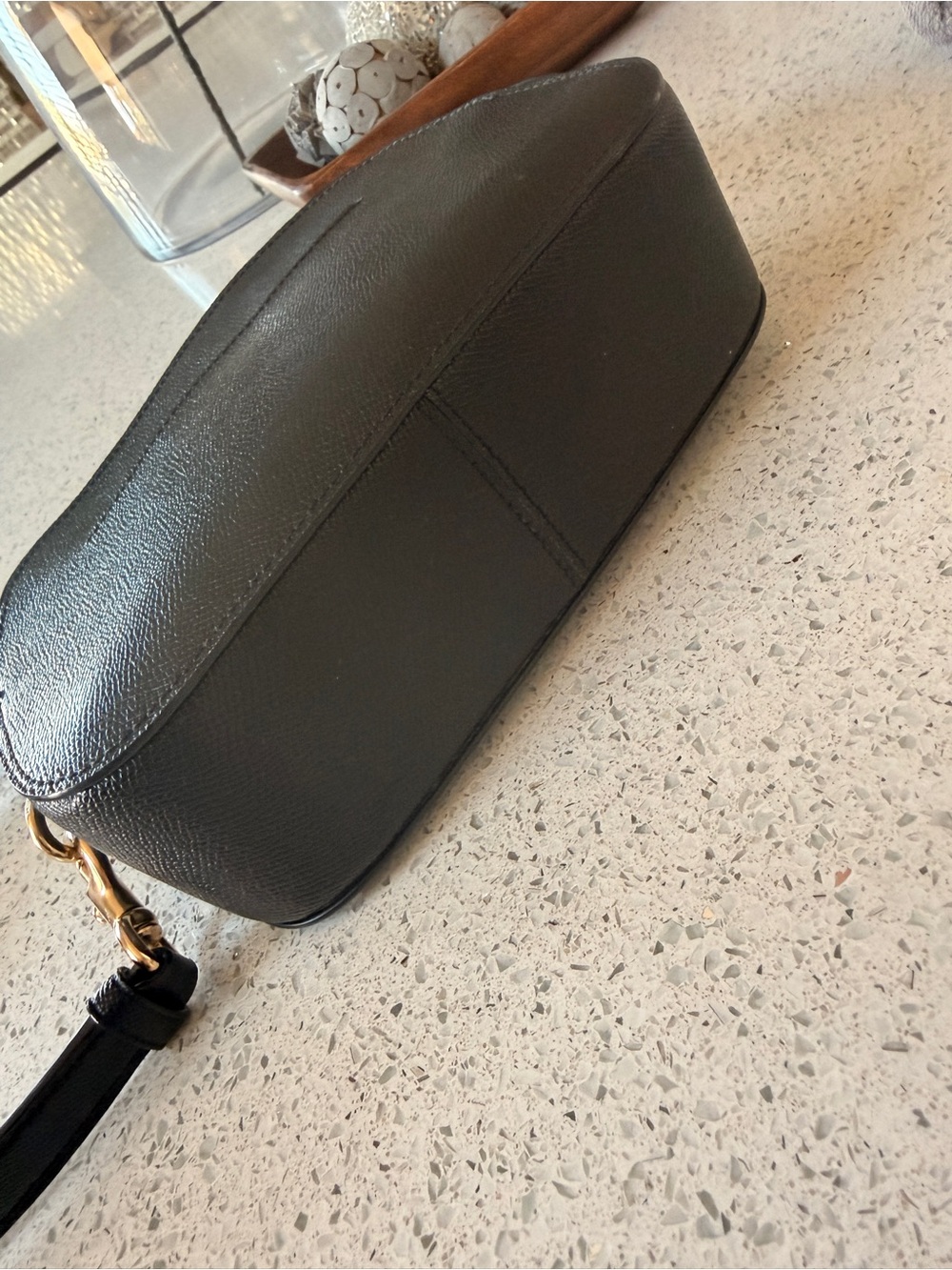Coach Black Mini Dome Crossbody with Gold Hardware - Picture 5 of 10